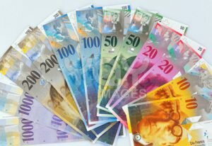 swiss francs Schweizer Franken als Nationalwährung oder CHF