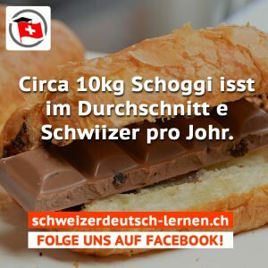 schwiizerdüütsch circa 10 kilogram schoggi isst im durchschnitt e schwiizer pro johr