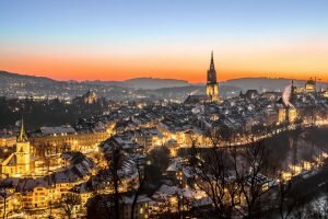 Berne at night